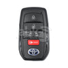 Toyota 2022 - 2025 Smart Key Cover 5Buttons Works for KeyDiy & Xhorse Boards - ABK - 5357 ABKEYS.COM