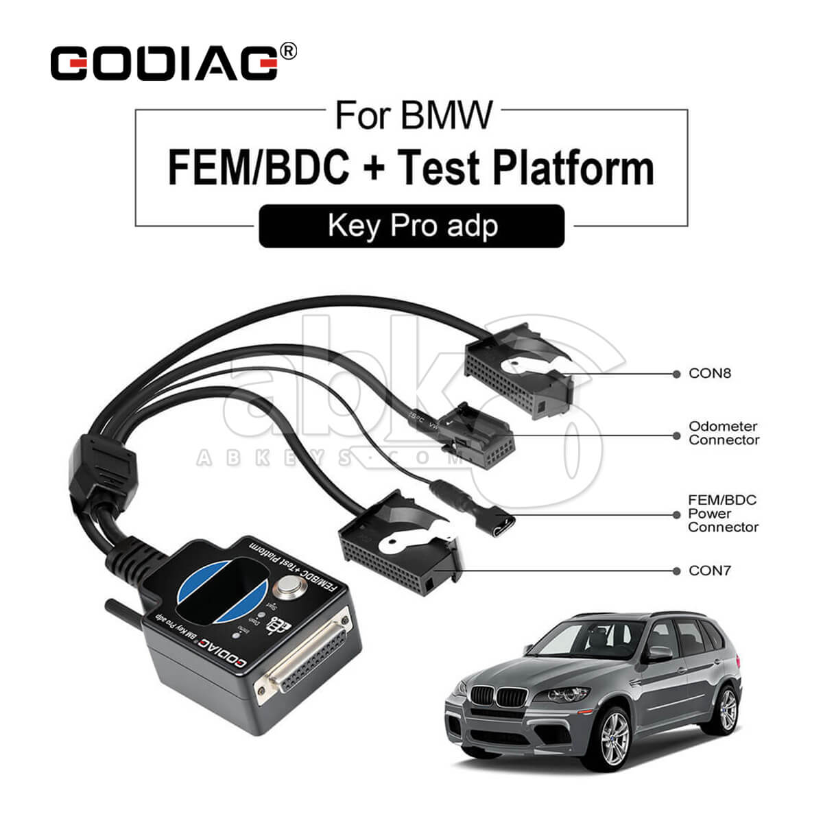GODIAG BMW FEM BDC Test Platform on Bench works with Lonsdor Autel IM608 VVDI2 CGDI ACDP   ABK 536