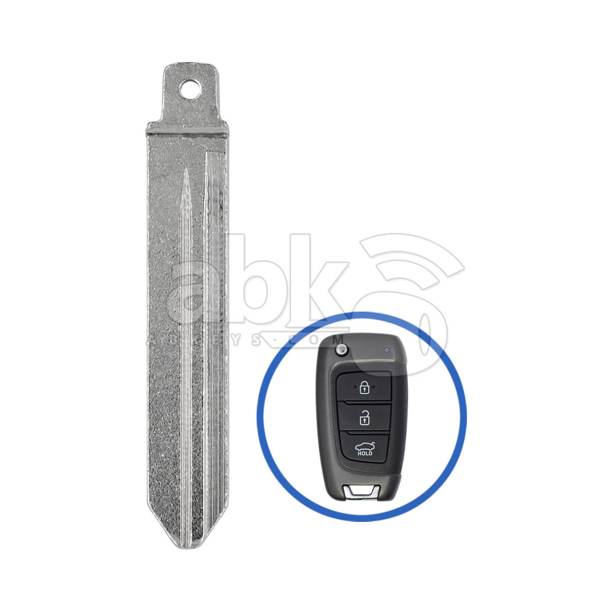 Genuine Hyundai Accent 2024 2025 Flip Remote Key Blade 81996 AY100   ABK 5375   ABKEYS
