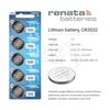 Renata Remote Battery CR2032 For Remotes & Smart Keys 5Pcs Set - ABK - 540 - 2032 - SET5 ABKEYS.COM