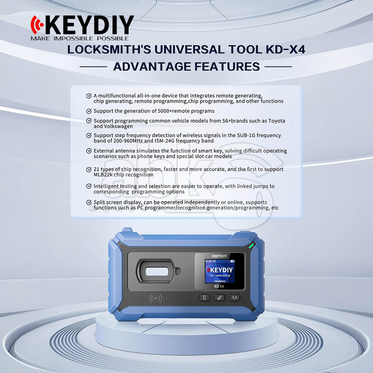 KEYDIY KD-X4 Key Programmer & Remote OBD Key Programmer |ABKEYS