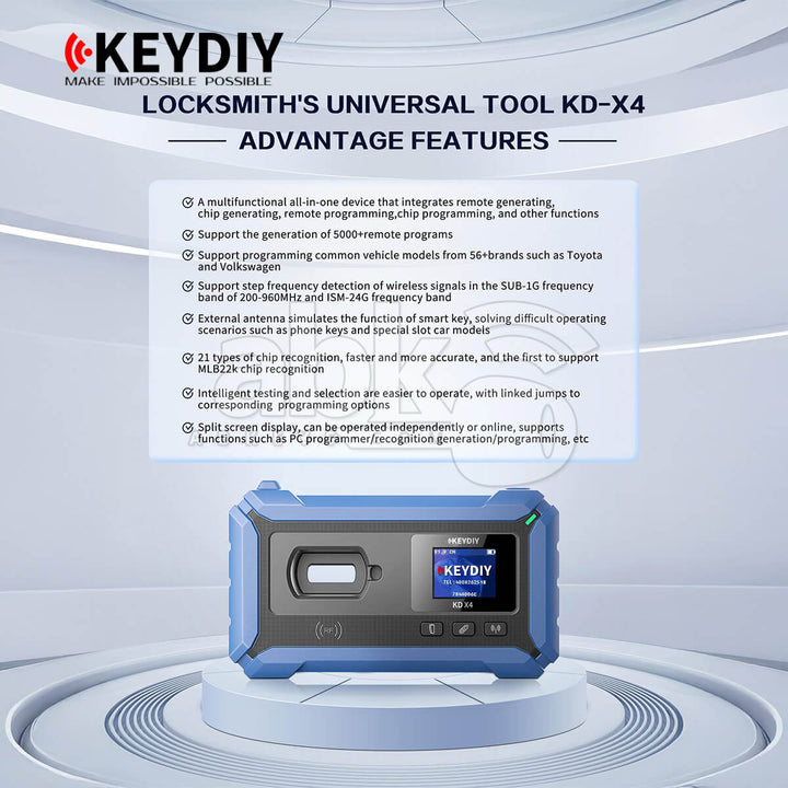 KEYDIY KD-X4 KDX4 Key Programmer & Remote Generator OBD Key Programmer - ABK-5500 - ABKEYS.COM