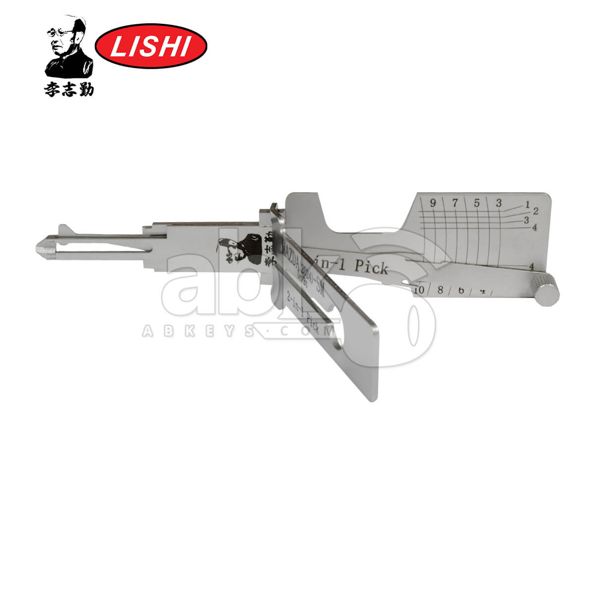 Original Lishi MAZDA 2024 with CutOut 2 in 1 Pick & Decoder for Mazda Lishi Tool Anti Glare
