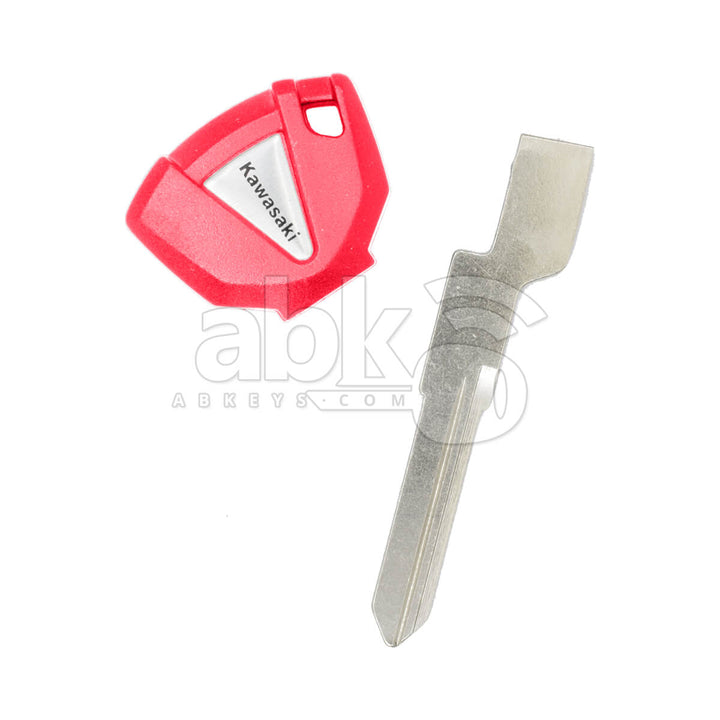 Kawasaki Motorcycle Chip Less Key KW18 Red - ABK-5607 - ABKEYS.COM