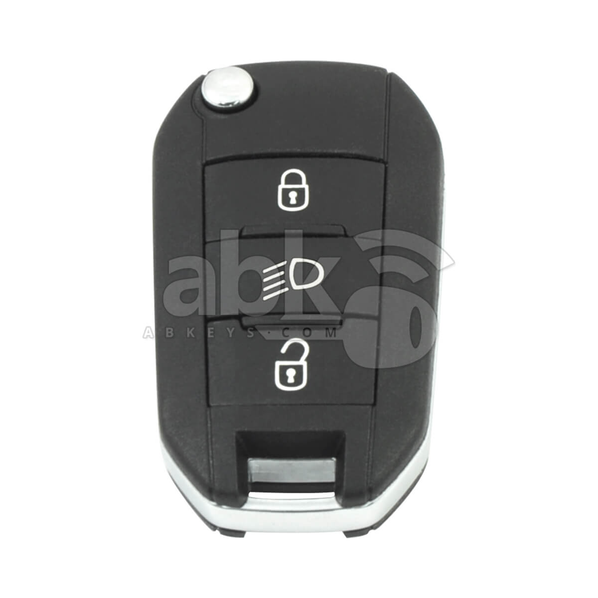 Citroen C3 C5 2016-2022 Flip Remote 3Buttons 1617021580 433MHz HU83 - ABK-5676 - ABKEYS.COM