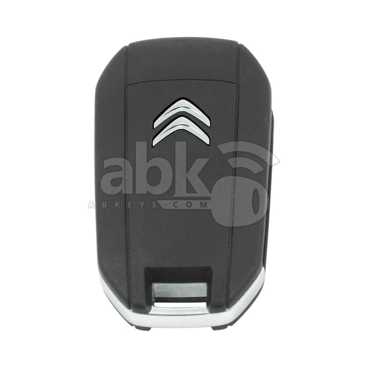 Citroen C3 C5 2016-2022 Flip Remote 3Buttons 1617021580 433MHz HU83 - ABK-5676 - ABKEYS.COM