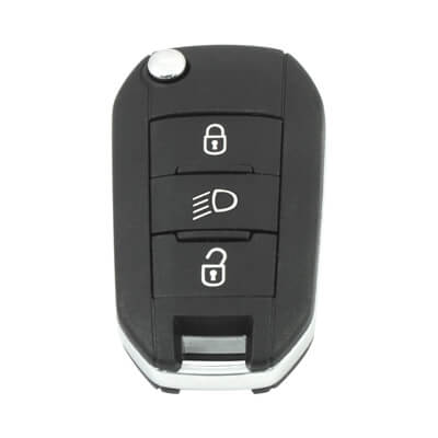 Citroen C3 C5 2016-2022 Flip Remote 3Buttons 1617021580 433MHz HU83 - ABK-5676 - ABKEYS.COM