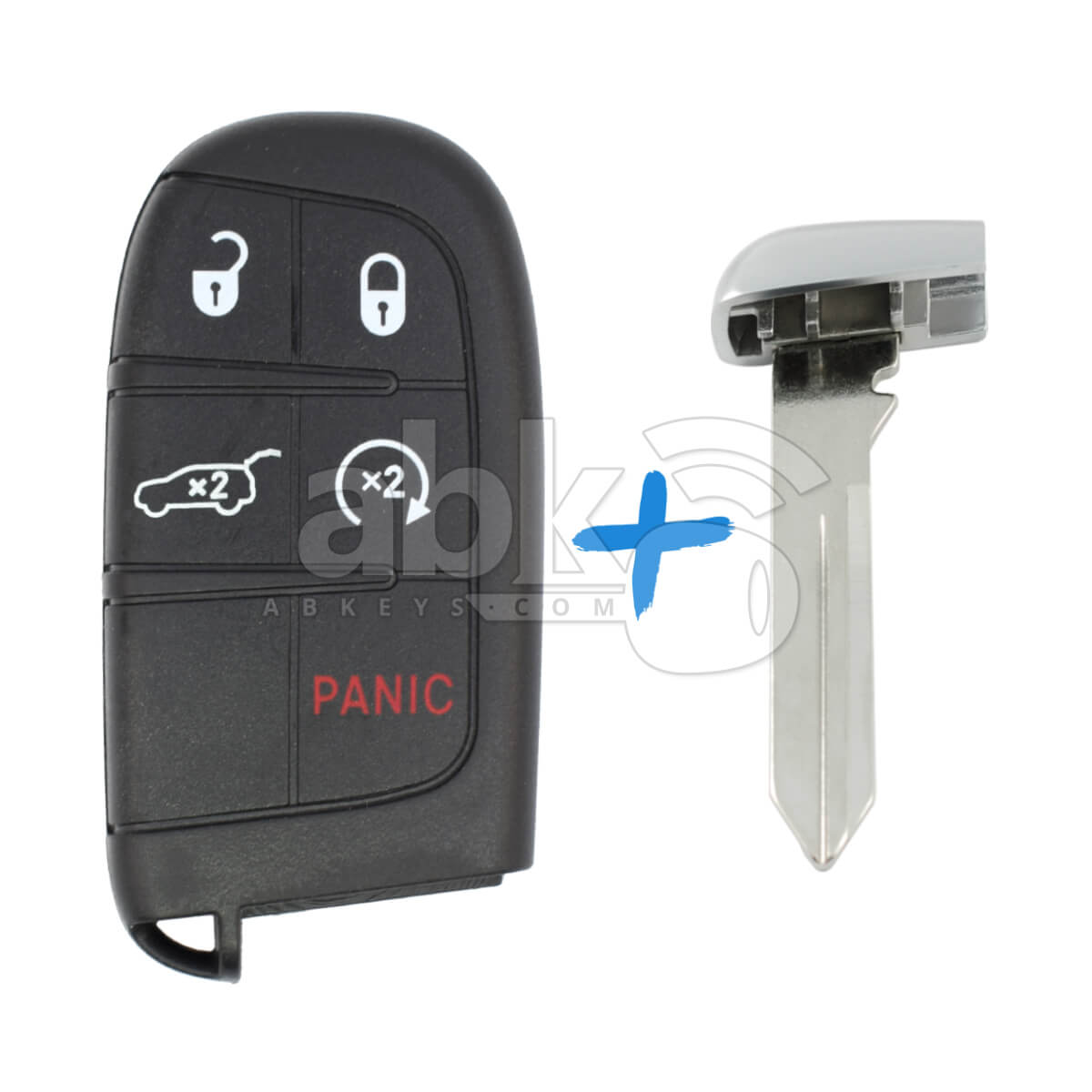 Jeep Grand Cherokee 2014 2021 Smart Key 5Buttons 68143505AB 433MHz M3N 40821302   ABK 5677