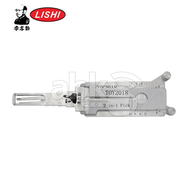 Original Lishi Toyota 2018 2-in-1 Pick & Decoder for Toyota 2018 + Lishi Tool Anti Glare - ABK-5765