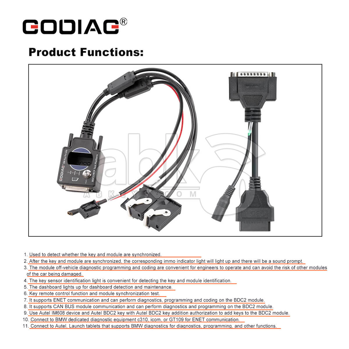 BCP Programming Test Platform for Bmw BDC2 Diagnostics Programming Key