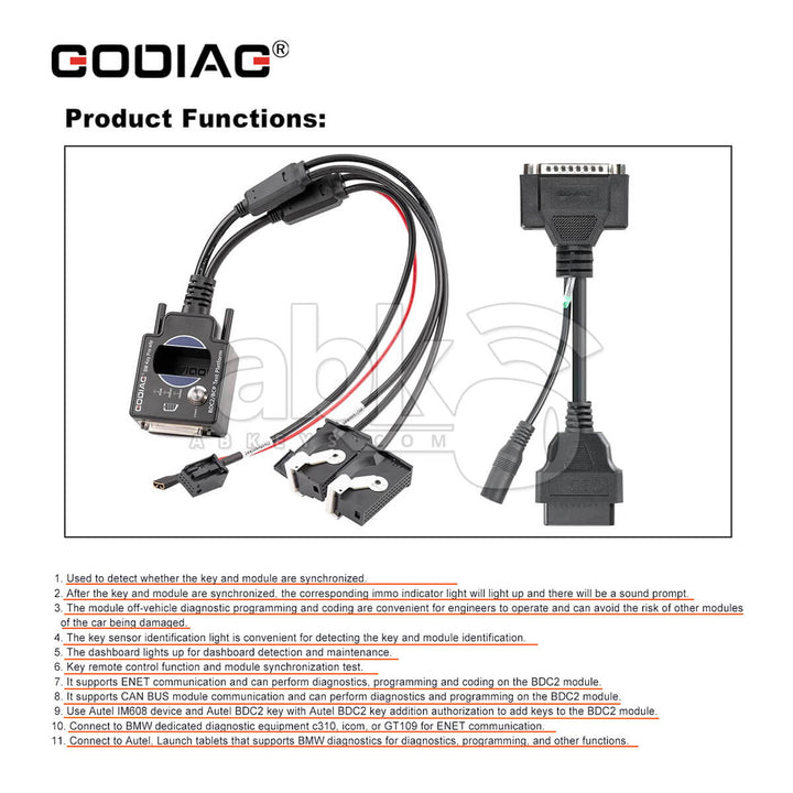 GoDiag Bmw BDC2/BCP Programming Test Platform for Bmw BDC2 Diagnostics Programming Key