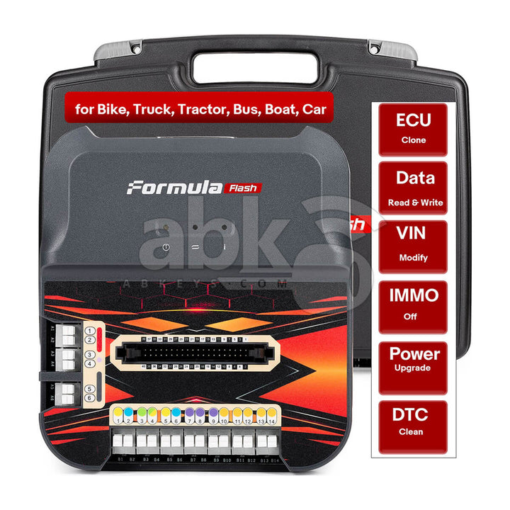 FormulaFlash ECU TCU Programming and Chip Tuning Tool - OBD Bench Boot ECU Clone Read Write IMMO