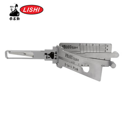 Original Lishi Renault FB107/CLIO-5 AG 2-in-1 Pick & Decoder for Renault Lishi Tool Anti Glare