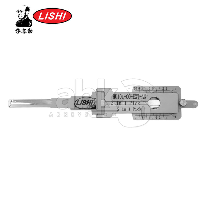 Original Lishi HU101-CO-EXT Extra Long with CutOut 3-in-1 Pick & Decoder for Land Rover 2024+ Lishi Tool Anti Glare