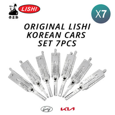 Original Lishi Hyundai & Kia Kit of 7 Pick / Decoder Tools With Free Shipping