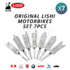 Original Lishi Motorbikes Kit of 7 Pick / Decoder Tools With Free Shipping