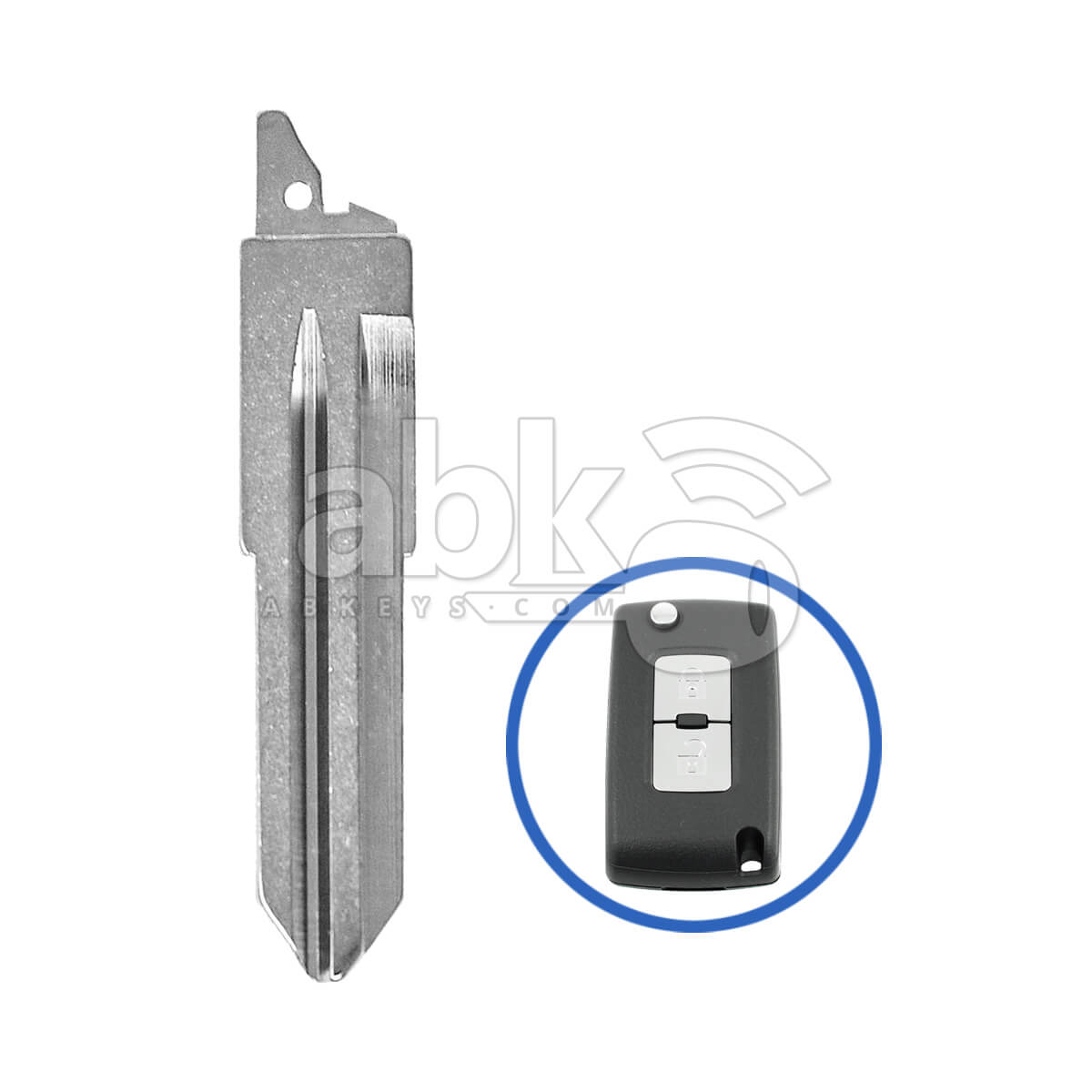 Mitsubishi Pajero 2015+ Flip Remote Key Blade MIT8   ABK 770   ABKEYS