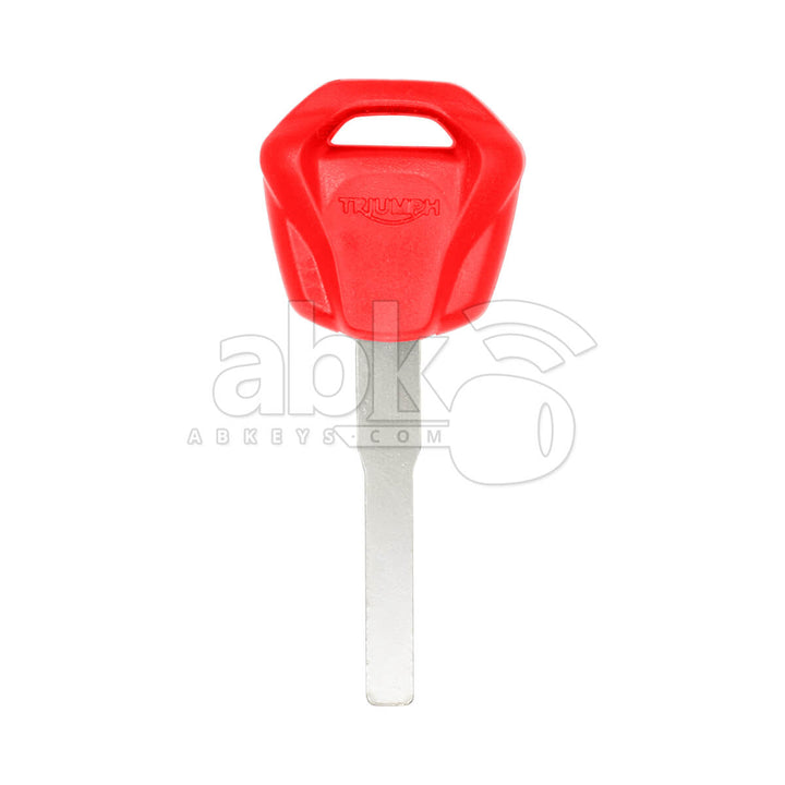 Triumph Motorcycle Chip Less Key KTM1P Red - ABK-815 - ABKEYS.COM