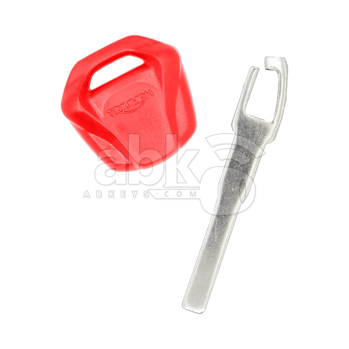 Triumph Motorcycle Chip Less Key KTM1P Red - ABK-815 - ABKEYS.COM