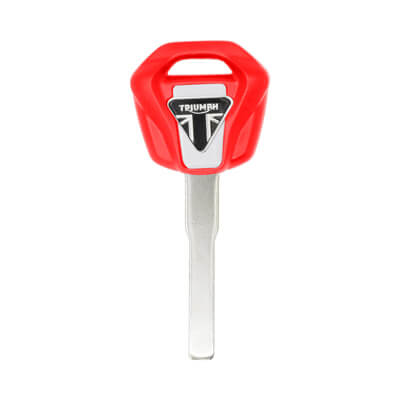 トップス KeyM Triumph Motorcycle Chip Less Key KTM1P Red ABK-815 |ABKEYS