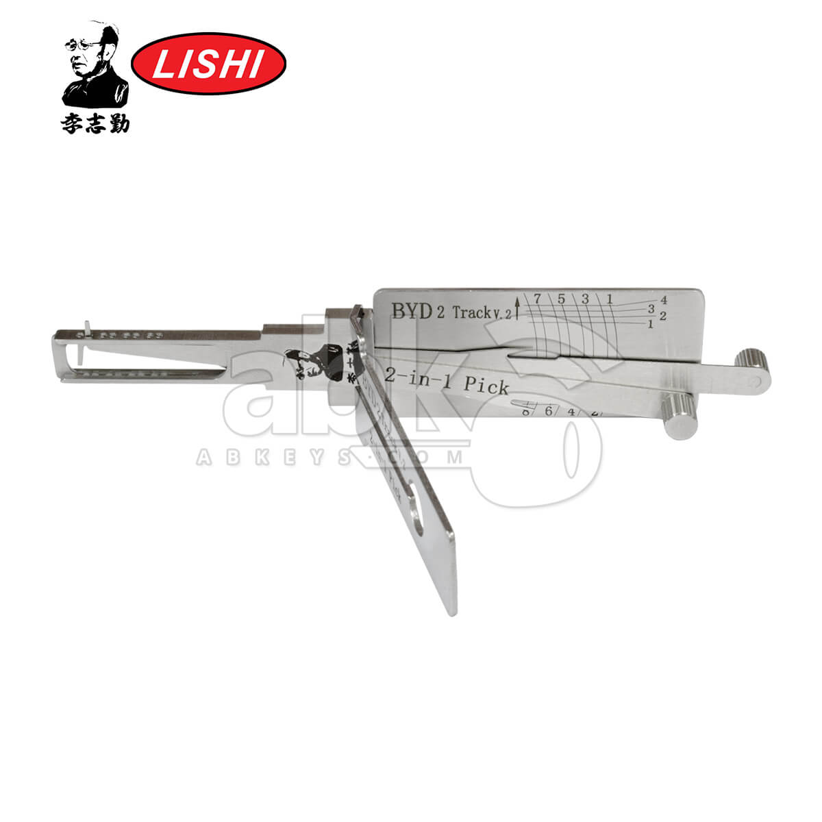 Original Lishi BYD2 2 in 1 Pick & Decoder for BYD Lishi Tool   ABK 866   ABKEYS