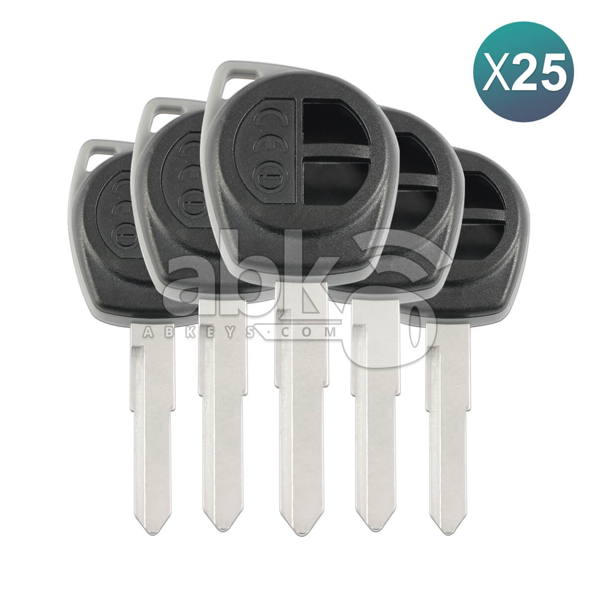 Suzuki 2014+ Key Head Remote Cover 2Buttons HU133 25Pcs Bundle - ABK-909-OFF25 - ABKEYS.COM