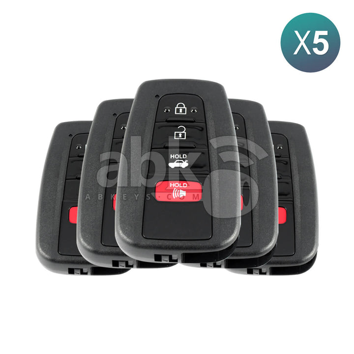 Toyota Camry 2018-2023 Smart Key 4Buttons 89904-33550 315MHz HYQ14FBC P1 A9 5Pcs Bundle