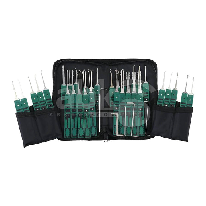 Klom Lock Picking Tools Set - Locksmith Pick Kit 32Pcs With Case - ABK-939 - ABKEYS.COM