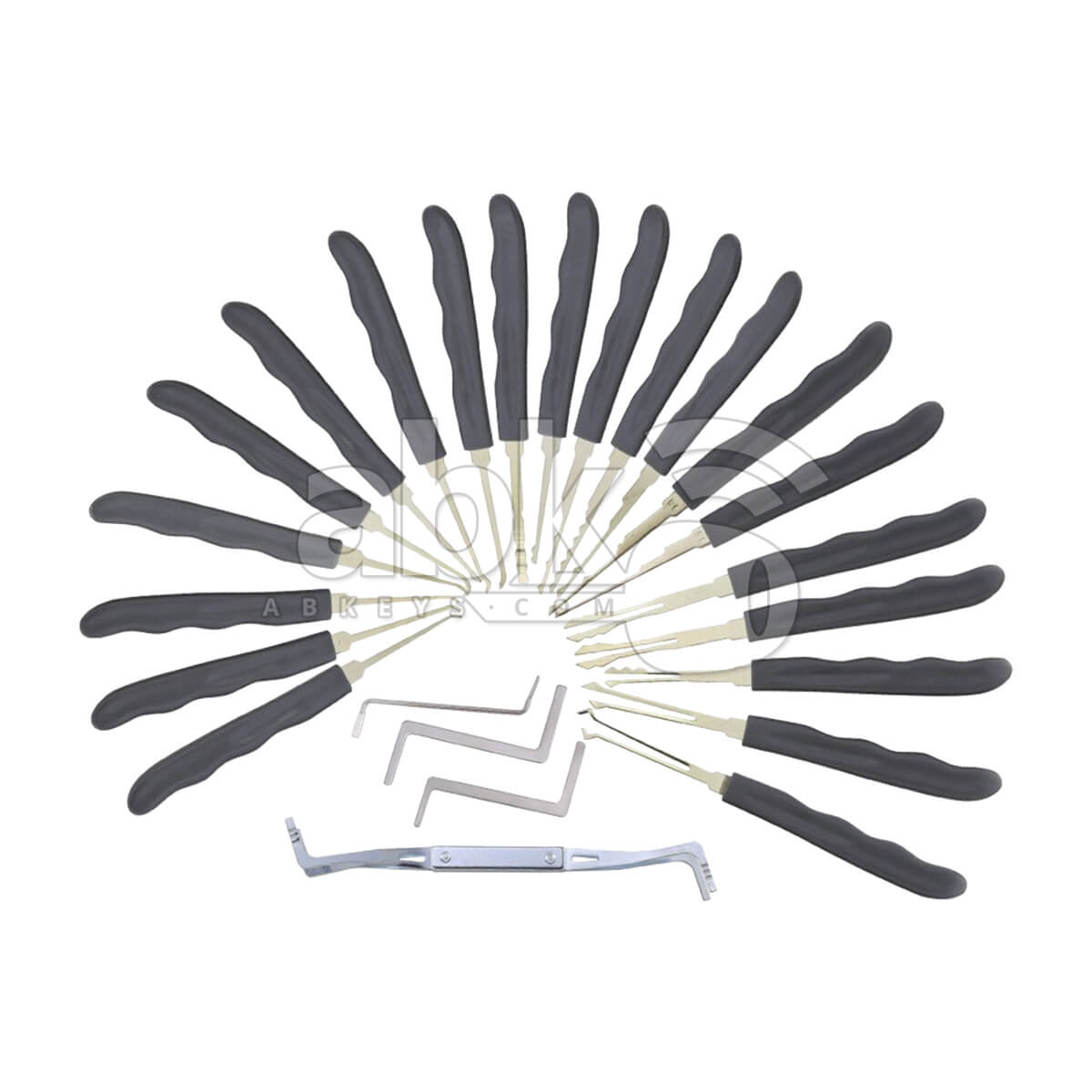 Goso Lock Picking Tools Set   Locksmith Pick Kit 21Pcs With Case   ABK 940   ABKEYS