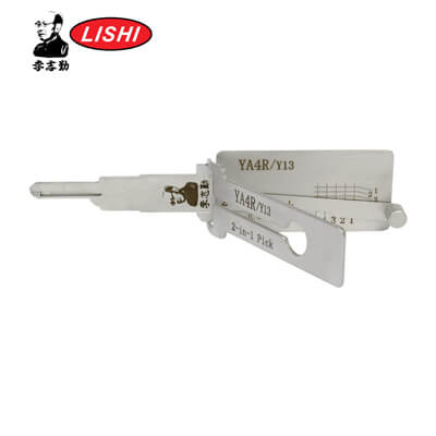Outil Original Lishi YA4R/Y13-AG 2 en 1 Crochetage et Décodeur pour Yale Résidentiel Anti Reflet