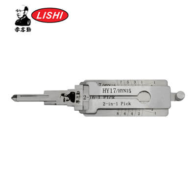Оригинал Lishi HYN15 2-в-1 Отмычка и Декодер для Hyundai Инструмент Lishi