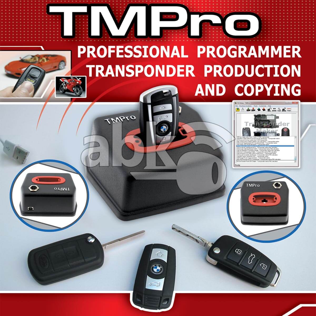 TMPro2 Transponder Maker Pro 2 Key Programmer With Software No