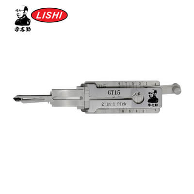 Lishi GT15 Оригинальная Отмычка и Декодер 2-в-1 для Fiat Инструмент Lishi