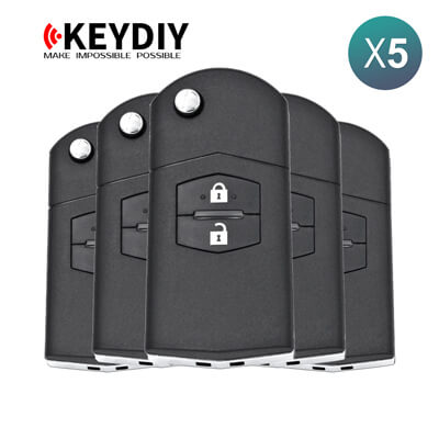 KeyDiy KD Télécommande Universelle Série B Type Mazda Avec 2Boutons B14-2 5 pièces Lot