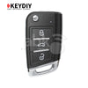 KeyDiy KD Universal Remote B Series Volkswagen MQB Type With 3Buttons B15 - ABK-1010-B15 -
