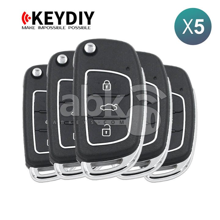 KeyDiy KD Universal Remote B Series Hyundai Type With 3Buttons B16 5Pcs Bundle - ABK-1010-B16-OFF5 -