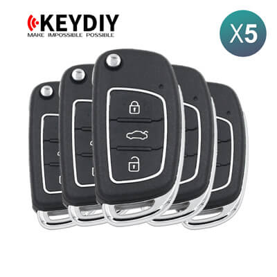 KeyDiy KD Télécommande Universelle Série B Type Hyundai Avec 3Boutons B16 5 pièces Lot