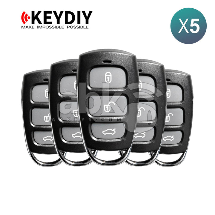 KeyDiy KD Universal Remote B Series Hyundai Type With 4Buttons B20-4 5Pcs Bundle -