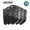 KeyDiy KD Universal Remote B Series Golf8 Type With 3Buttons B33 5Pcs Bundle - ABK-1010-B33-OFF5 -