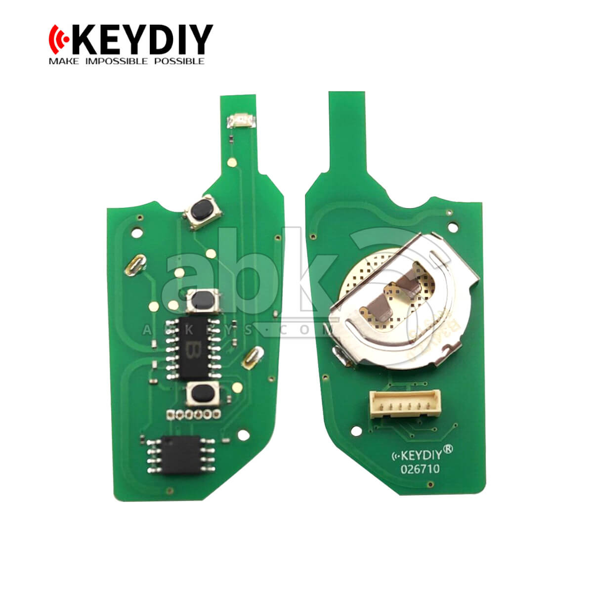 KeyDiy KD Universal Remote B Series VW Type With 3Buttons B34 - ABK-1010-B34 - ABKEYS.COM