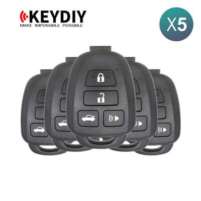 KeyDiy KD Télécommande Universelle Série B Type Toyota Avec 4Boutons B35-4 5 pièces Lot