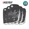 KeyDiy KD Universal Remote NB Series Peugeot Citroen Type With 2Buttons NB11-2 5Pcs Bundle -
