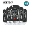KeyDiy KD Universal Remote NB Series GM Type With 4Buttons NB22-4 5Pcs Bundle - ABK-1011-NB22-4-OFF5