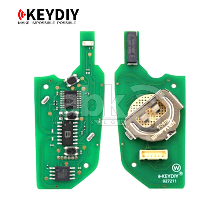 KeyDiy KD Universal Remote NB Series Volkswagen Type With 3Buttons NB34 - ABK-1011-NB34 - ABKEYS.COM