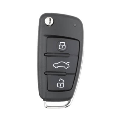 Xhorse VVDI Key Tool Audi Style Wired Flip Remote 3Buttons XKA600EN - ABK-1015-XKA600EN - ABKEYS.COM