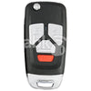 Xhorse VVDI Key Tool Audi Style Wired Flip Remote 4Buttons XKAU02EN - ABK-1015-XKAU02EN - ABKEYS.COM