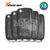 Xhorse VVDI Key Tool Volkswagen Style Wired Flip Remote 3Buttons XKB501EN 5Pcs Bundle -