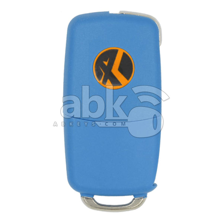 Xhorse VVDI Key Tool Volkswagen Style Wired Flip Remote 3Buttons Blue XKB503EN - ABK-1015-XKB503EN -