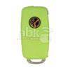 Xhorse VVDI Key Tool VVDI2 Volkswagen Style Wired Flip Remote 3Buttons Green XKB504EN - 