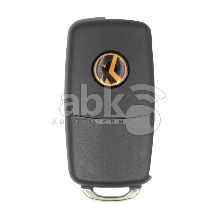 Xhorse VVDI Key Tool Volkswagen Style Wired Flip Remote 2Buttons XKB508EN - ABK-1015-XKB508EN -